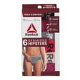 thumbnail image 2 of Reebok Women's Underwear Seamless Hipster Panties, 6-Pack, Sizes XS-3XL, 2 of 11