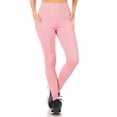 thumbnail image 3 of High Waist Rib Knit Leggings With Side Pockets - Mauve, 3 of 4