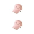 thumbnail image 3 of Transemion Classic Baseball Cap With Ring Decoration For Elegant Touch Ring Baseball Cotton Hat Match Style Quick-drying Beach Ring Pink 2Set, 3 of 6
