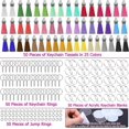 thumbnail image 2 of Llaveros acrílicos en blanco, 200 piezas de vinilo transparente para llaveros en blanco con 50 piezas, 2 of 5