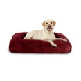 thumbnail image 6 of Vibrant Life Furry Bolster Large Pet Bed, Red, 36" x 27", 6 of 6