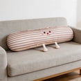thumbnail image 7 of Ice Silk Long Cushion for Support and Comfort - Cooling Body Pillow for Waist, Back & Legs - High-Resilience Stuffing, Breathable Fabric, Perfect for Home, Sofa & Dorm Use Pink, 7 of 7