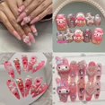 thumbnail image 2 of Sanrios-Juego de uñas Diy Kuromi My Melody, juego de uñas Y2K, Hello Kitty, dijes Kawaii, parche de uñas tridimensional hecho a mano, Anime, 2 of 4