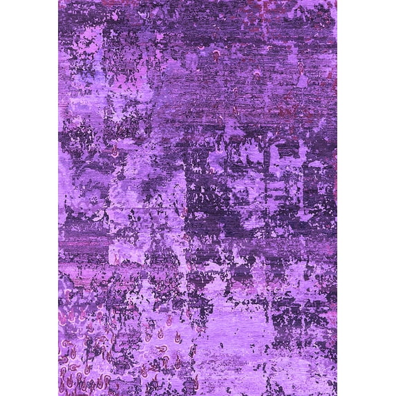 Ahgly Company Indoor Rectangle Oriental Purple Industrial Area Rugs, 3' x 5'