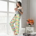 thumbnail image 5 of Disketp Colorful Snails Women's Comfy Pajama Pants Casual Drawstring Palazzo Lounge Wide Leg Pants-X-Large, 5 of 6