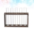 thumbnail image 7 of Test Tube Vase Planter Tabletop Wood Frame Glass Hydroponic Planter Terrarium Flower Display Pot Holder for Propagating Plants Home Office Decor 5 Tubes, 7 of 7