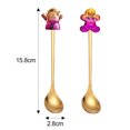thumbnail image 2 of Christmas Tableware Set, Stainless Steel Christmas Spoon, Holiday Tableware, Food-grade Ice Cream Spoon, 2 of 5