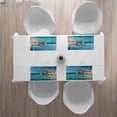 thumbnail image 3 of Ambesonne Turquoise Place Mats Set of 4, Seascape Ocean Coast, Standard Size, Turquoise, 3 of 4