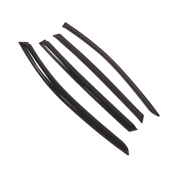 Car Window Rain Guard | Outside Mount Visors Auto Side Window Deflectors | Windows Visor Rain Shields Compatible with 2006-2010 Mercedes R320 R350 R500 | 4 Pcs Set, WD2-731, Dark Smoke