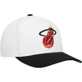 thumbnail image 3 of Men's Mitchell & Ness White/Black Miami Heat Hardwood Classics Core 2-Tone 2.0 Pro Snapback Hat, 3 of 4
