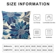 thumbnail image 5 of Shiartex Decorative Throw Pillow Covers  Blue Pillow Covers 18x18 Inch Couch Pillow Covers for Sofa Living Room Outdoor Throw Pillow Cover  Square Floral Flower Farmhouse Pillowcase, 5 of 5