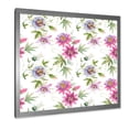 thumbnail image 2 of Designart 'Pink Passionflower Flowers and Petals' Traditional Framed Art Print, 2 of 4