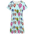 thumbnail image 3 of Hot Air Balloons Sundress Short Sleeve Dress Summer Women Clothes Dress for Women Dresses, 3 of 7