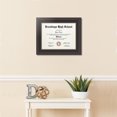 thumbnail image 2 of ArtToFrames 13x17 inch Diploma Frame - Framed in Grey and Black Frame with Black and Gold Mats, Comes with Regular Plexi Glass and Sawtooth Hanger for Wall Hanging (D-4448-13x17), 2 of 4