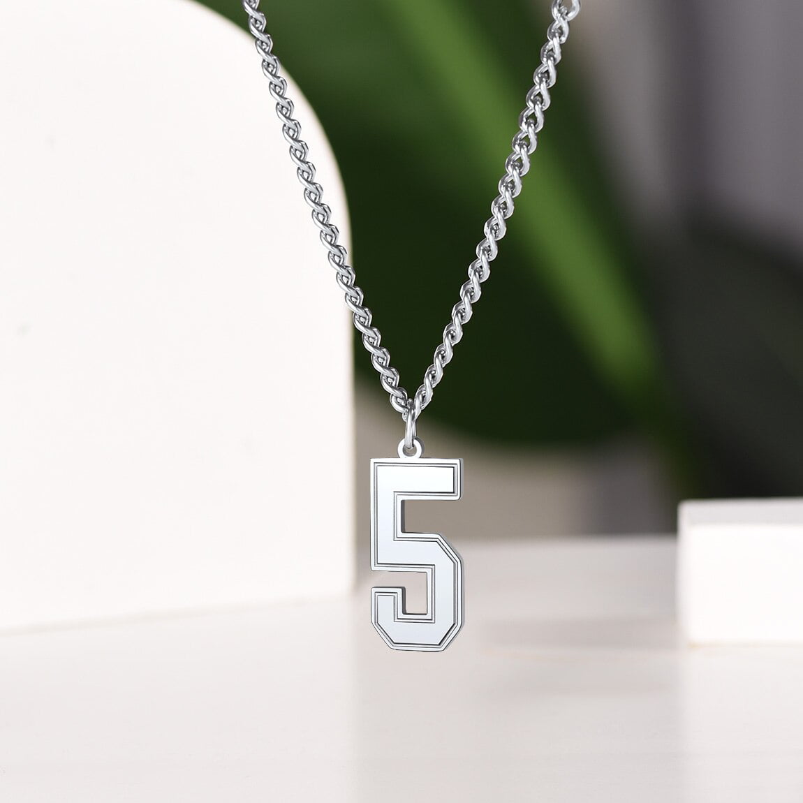 AIAINAGI Football Number Necklace for Boys Athletes Jersey Number Pendant  Silver Stainless Steel Charm Number Chain Sport Jewelry Gift for Men(10) -  Yahoo Shopping