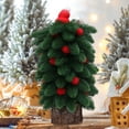 thumbnail image 6 of 10-Inch Pre-Decorated Mini Christmas Tree - Space-Saving Tabletop Decor with Glitter Accents, 6 of 7