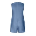 thumbnail image 3 of Combinaison d'Été Sans Manches à Col en V pour Femmes, Mode Décontractée Imprimée avec Poches, 3 of 5