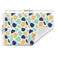 thumbnail image 3 of XMXT 4 Pcs Woven Placemats, Multicolored Dot Decoration Stain Resistant Anti-Skid Placemat for Kitchen Table, 12 x 18 inches, 3 of 6