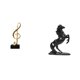 thumbnail image 1 of Escultura De Caballo De Resina Con Nota Musical, Figura Creativa, Adorno De Mesa, Centro De Mesa Para Escritorio, Chimenea, Dormitorio, Inauguración De La Casa, Regalo De Paisaje, 1 of 8