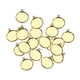 thumbnail image 1 of 20 piezas de dijes de cabujón de latón para colgantes, engastes, bandeja de bisel, base en blanco 14mm, 1 of 9