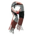 thumbnail image 2 of LELINTA Men Women Plaid Scarves Winter Plaid Scarf Tassel Edge Soft Warm Scarf, 2 of 5