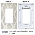 thumbnail image 3 of Yayeee Rocker Switch Wall Plate 1-Gang 4.6"x2.9" Home Decorative Outlet Cover, Light Gray Pattern, 3 of 6