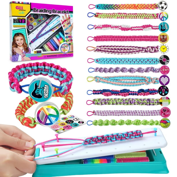 Friendship Bracelet Making Kit for Girls, DIY Craft Kits Toys for 8-10  Years Old Jewelry Maker Kids. Favored Birthday Christmas Gifts for Ages 6