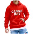 thumbnail image 1 of VBARHMQRT Hoodie Blankets Men Rugby Printed Pocket Drawstring Hooded Sweatshirt Casual Loose Comfortable Trendy Business Sweatshirt, 1 of 4