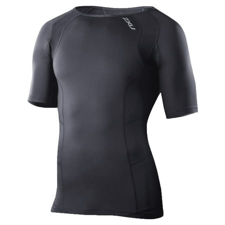 Men`s Short Sleeve Compression Top Black