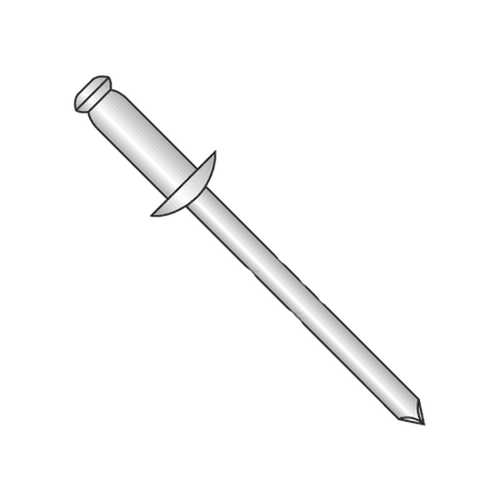 

3/16 x .50 -.62 (#610) Standard Blind Rivets / All Stainless / Max Barrel Length: .825 (Quantity: 300 pcs)