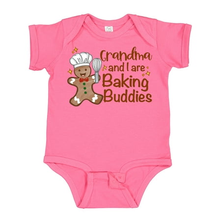 

Inktastic Grandma and I Are Baking Buddies Boys or Girls Baby Bodysuit