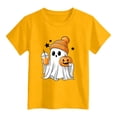 thumbnail image 5 of 13-14 Years Girl Halloween Short Sleeved Top Halloween T-Shirt Party Gift Spooky Season Daily Casual, 5 of 5