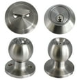 thumbnail image 4 of Locksets for Exterior Doors and Mobile Home with deadbolt, 3 Pack Keyed Alike Entry Door knob and Single Cylinder, Security for Mobile Home, Entrance and Front Door with Classic Satin Nickel Finish, 4 of 7