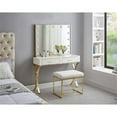 thumbnail image 3 of Meridian Furniture Monroe Gold Ottoman / Stool, 3 of 8