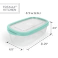 thumbnail image 6 of Totally Kitchen Rectangle Food Containers, Mint, 20 Pcs, 6 of 10