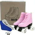 thumbnail image 4 of EONROACOO Pink Roller Skates for Girls Boys, Light up Wheels Teen Kids Skates,Youth 1, 4 of 10