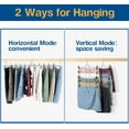 thumbnail image 2 of 3 Piece Skirt Hanges Space Saving, Pants Hangers with Clips 5 Tier,Closet Organizers and Storager,Clothes Hanger Space Saver,Closet Organization for Skirt,Trousers,Jeans,Legging, 2 of 4