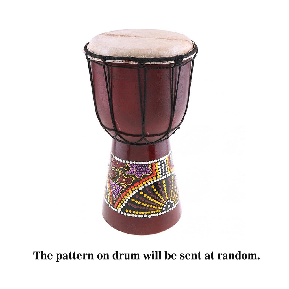 Buy yeacher 6in African Djembe Drum HandCarved SolidWood GoatSkin