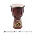 thumbnail image 2 of 6in African Djembe Drum Hand-Carved Solid-Wood Goat-Skin Traditional African Musical Instrument, 2 of 7