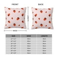 thumbnail image 2 of Pofeuu Strawberry Print Double-sided plush pillowcase Square Throw Pillow Covers Pillows Cover for Living Room Bedroom Sofa Couch Cushion Cover（No pillow core）-22"x22", 2 of 7