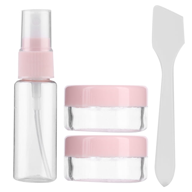 Kit de botellas de viaje, 4 piezas/juego de botellas vacías de viaje reutilizables y portátiles, juego de botellas de maquillaje, construcción robusta