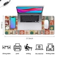 thumbnail image 5 of Long Mouse Pads for Desk,Multicolor Christmas Pattern Desk Mats on Top Of Desks, Desk Mouse Pad Extra Large with 3mm Non-Slip Base and Stitched Edge for Gaming,Office,Work,Home 31.5x11.8in, 5 of 5