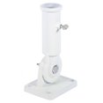 thumbnail image 5 of FAGINEY Flag Bracket Wall Mounted Flag Holder Adjustable Flag Pole Mounting Bracket White Metal Flag Pole Windsock Base with Screws, 5 of 9
