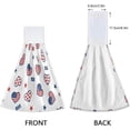 thumbnail image 4 of SKYSONIC 2 PCS Kitchen Towels with Hanging Loop, Heart USA America Flag and Stars Dish Towels for Kitchen, Absorbent Kitchen Hand Towels , 12"x17", 4 of 6