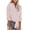 Za-Rose, variante sur Chemise Rayée Bleue Femme Ample Fluide Boutonnée Blouse Chemise Manches Longues Col en V T-Shirts avec Poches