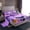 Purple C, variant on Homewish Halloween ABC Print A Bed Sheets,Personalized Monogrammed Gifts Full Size Sheets,4 Pieces,1 Flat Sheet,1 Fitted Sheet and 2 Pillowcases