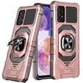 thumbnail image 2 of Samsung Galaxy A23 5G Case w/Tempered Glass Screen Protector Ring Car Mount Kickstand Hybrid Hard Shockproof Phone Case - Red, 2 of 2