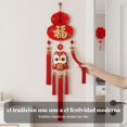 thumbnail image 2 of Abbraccia Adorno de madera festivo, decoración colgante carácter Fu, decoración de pared china, 2 of 6