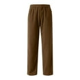 thumbnail image 5 of BXJX Boys' Athletic Jogger Pants- Casual Elastic Waist Side Pockets Loose Sweatpants with Tapered Leg Brown Size 12-13 Years, 5 of 8