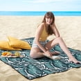 thumbnail image 6 of Extra Large Picnic Blankets Waterproof Foldable (80 "x 80") Beach Blanket Waterproof Sandproof,3-Layer Thicking Mat Outdoor Packable Camping Blanket, 6 of 6